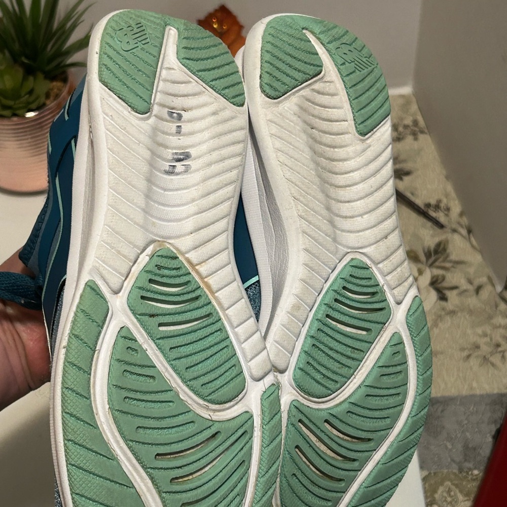 Teal and Mint Athletic Sneakers - Picture 5 of 6